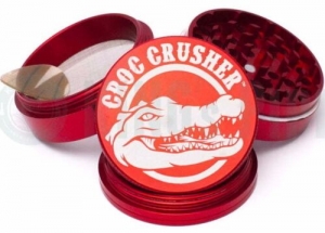 Croc Crusher – 4 Piece Herb Grinder – 2.5” Pocket Size – Red Review