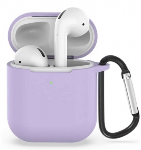 ZALU AirPods Case w Keychain,  for AirPods Charging Case 2 &1 (Lavender) PURPLE. Review
