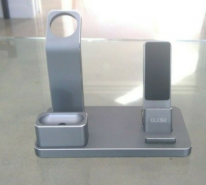 OLEBR 3 in 1 Charging Stand Compatible with iWatch Series 5/4/3/2/1, AirPods and Review