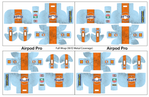 Apple Airpods Pro Buds & Case Vinyl Decal Sticker Skin Wrap Dirty Gulf Design Review