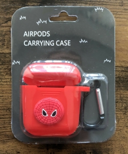 Spiderman Airpods Case Silicon Cover Skin With Carabiner For Apple AirPods. Review