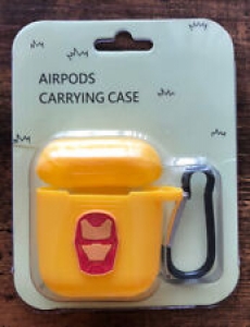 Ironman Airpods Case Silicon Cover Skin With Carabiner For Apple AirPods. Review
