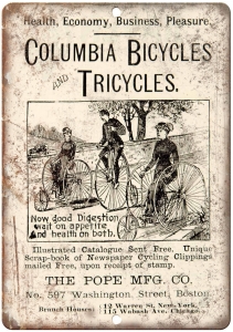 Columbia Bicycles and Tricycles Vintage Ad 10″ x 7″ Reproduction Metal Sign B316 Review
