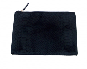 Avon Black soft touch Mock Croc Zipped Clutch bag Review