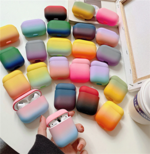 Fashion Gradient Earphone Case For AirPods 2 1 Pro Colorful Charging Bag. Review