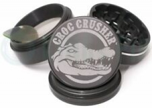 Croc Crusher – 4 Piece Herb Grinder – 2.2” Standard Size – Gunmetal Review