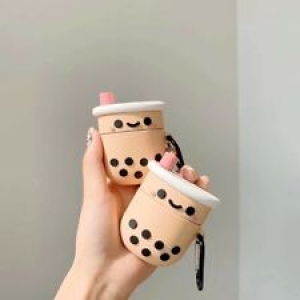 Cute 3D Cartoon Silicone Case Cover For Airpod 1 & 2 Charging Case Boba Milk tea Review