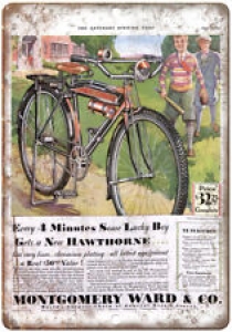 Montgomery Ward Vintage Bicycle Ad 10″ x 7″ Reproduction Metal Sign B218 Review