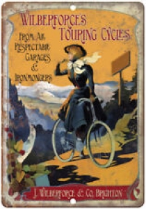 Wilberforce Touring Cycles Vintage Bicycle 10″ x 7″ Reproduction Metal Sign B248 Review