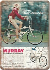 Murray Eliminator Vintage Bicycle Ad 12″ x 9″ Retro Look Metal Sign B01 Review