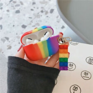 Soft Silicone Rainbow Case Pendant Protective Cover For Airpods Pro  Review