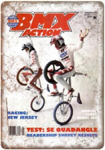 10″ x 7″ Metal Sign Bicycle Motocross Action BMX Vintage Look Reproduction B74 Review