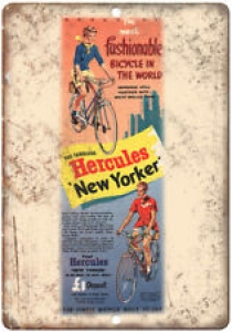 Hercules New Yorker Bicycle Vintage Ad 10″ x 7″ Reproduction Metal Sign B230 Review