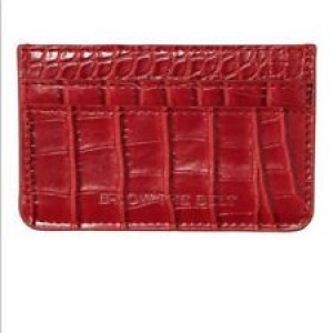 B-low The Belt Red CROC CARD CASE Fabfitfun Winter 2020 Box NEW Vegan Leather Review