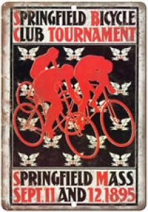 Springfield Bicycle Club Tournament Ad 10″ x 7″ Reproduction Metal Sign B355 Review