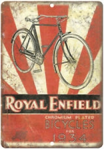 1934 Royal Enfield Chromium Bicycle Ad 10″ x 7″ Reproduction Metal Sign B197 Review