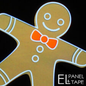 Glowing Gingerbread Man – Electroluminescent paper, Glow Foil Sheet Review
