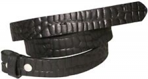 FRONHOFER Full-grain leather belt, croc-embossed interchangeable belt, snap belt Review