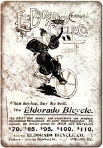 The Eldorado Bicycle Vintage Art Ad 10″ x 7″ Reproduction Metal Sign B441 Review