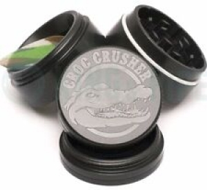 Croc Crusher – 4 Piece Herb Grinder – 1.5” Pocket Size – Gunmetal – AUTHENTIC Review