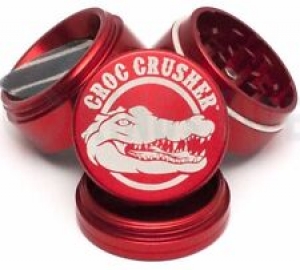 Croc Crusher – 4 Piece Herb Grinder – 1.5” Pocket Size – Red – AUTHENTIC Review