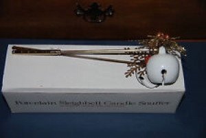 Porcelain Sleighbell Candle Snuffer with Balsam Trim — Christmas Decorations Review
