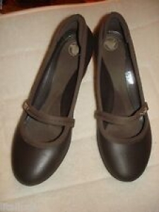 VINTAGE WOMENS CROC WEDGE BROWN SHOES  NWOB SIZE  W8  NWOT Review