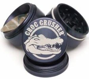 Croc Crusher – 4 Piece Herb Grinder – 1.5” Pocket Size – Cobalt Grey Review