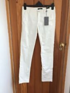 7 for all mankind cream shiny croc texture tapered slim trousers 27 waist bnwt Review