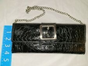Rosetti Black Flap with snap Organizer Wallet with chain strap Review