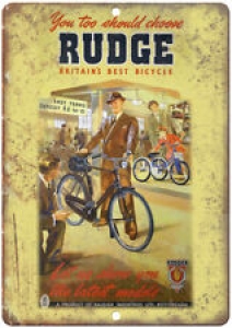 Rudge Bicycle Raleigh Vintage Ad 12″ x 9″ Retro Look Metal Sign B222 Review