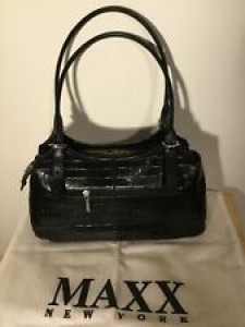 Maxx New York Croc Embossed Leather Shoulder Bag Review