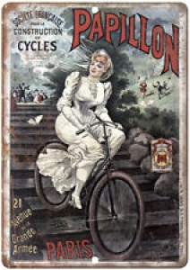 Papillon Cycles Vintage Bicycle Ad 12″ x 9″ Retro Look Metal Sign B265 Review