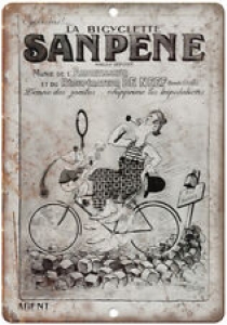 La Bicyclette Sanpene Vintage Bicycle Ad 10″ x 7″ Reproduction Metal Sign B358 Review