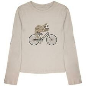 Bicycle Sloth Youth Girls Long Sleeve T Shirt Review