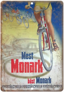 Monark Vintage Cycling Bicycle Ad 10″ x 7″ Reproduction Metal Sign B260 Review