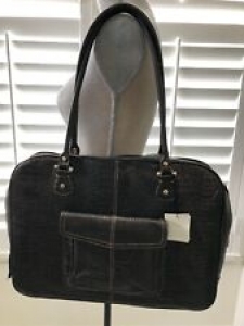 NWT LIZ CLAIBORNE LEATHER BRIEFCASE STYLE BAG Review