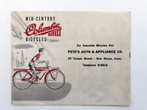 vintage foldout advertisement mid-century Columbia built bicycles poster Review