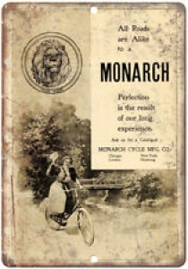Monarch Cycle Mfg. Co. Bicycle Vintage Ad 10″ x 7″ Reproduction Metal Sign B413 Review