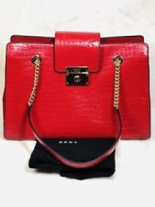 Dkny Women’s Red Lilian Croc Embossed Le Review