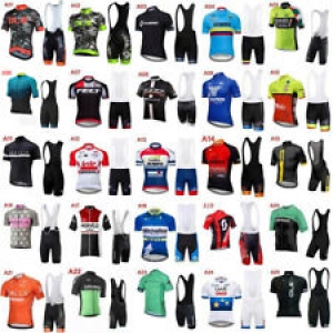 2019 men cycling Jersey bicycle team short sleeve bike shirt bib shorts suit K08 Review
