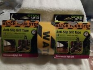 Croc Grip ‘Watch Your Step’ Anti-Slip Grit Tape, 1.9 Inches x 16.4 Feet, 3packs Review