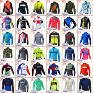 Men Team Winter Cycling Jersey Cycling Long Sleeve Thermal Fleece bicycle Jersey Review