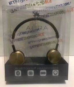 LMNT AURA BLUETOOTH Headphones in Black & Gold !  LMNT-BT-AURA-GLD Brand New! Review