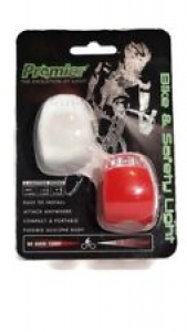 Bicycle & Safety Light Combo Pack- New Promier 3 lighting modes RED&WHITE LED Review