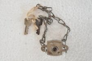 Old Iron German Bicycle Chain Pad Lock With 2 Original Keys Review