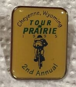 Cheyenne Wyoming Tour De Prairie 1995 2nd Annual Bike Bicycle Race Lapel Pin  Review