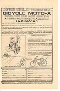 American Bicycle Moto-X Association 1973 Advertisement Review