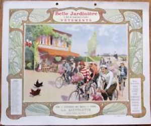 Bicycle Scene 1906 ‘Belle Jardiniere’ – Paris, France Advertising Calendar Review