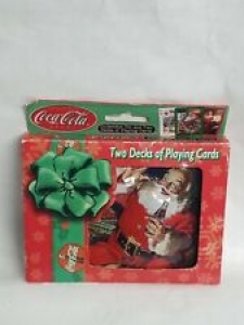 Coca Cola Coke Santa Playing Cards Christmas Collectible Tin Two Decks Bicycle Review